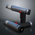 Handheld Professional Equipment With Silver Black Body Red Button And Digital