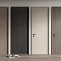 Modern Flush Doors in Various Wood Grain Colors for Home Interior Design