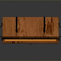 Open Wooden Tea Box Featuring Orange Interior Wooden Texture And Metal Latches Handles