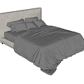 Double bed 3d model