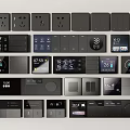 Smart Switch Socket Smart Switch Hotel Switch Air Conditioner Switch Panel Socket Panel 3d model