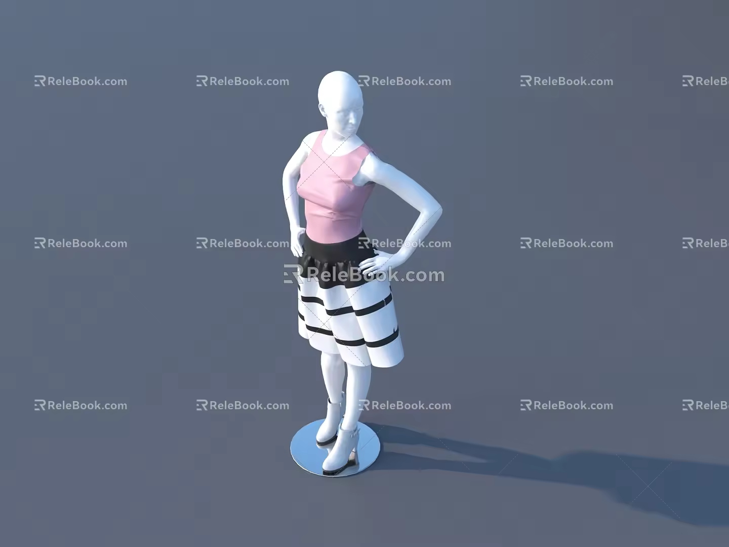 Modern Model Clothing Model 3d model