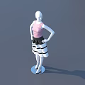 Modern Model Clothing Model 3d model
