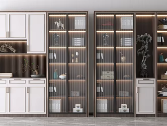 New Chinese Bookcase 3d model