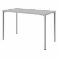 Simple Modern Indoor Table With Light Colored Surface And Slim Legs Design 3d model