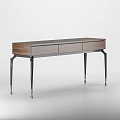 Modern Wooden Console Cabinet With Sleek Design And Metal Legs For Entryway Decor