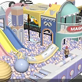 Colorful Playground With Slides Swings Climbing Frames Interactive Areas And Safe Flooring