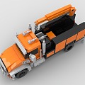 Lego toy building blocks truck engineering crane 3d model