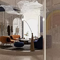 Elegant Luxury Clothing Store Interior Design With Sofa Chandelier And Mannequins