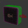 Klipsch Portable Electronic Speaker With Square Honeycomb Design And Wired Connection