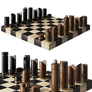 Modern Chess Ornaments 3d model