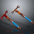 Wrench wrench hardware tool hex wrench repair tool items 3d model