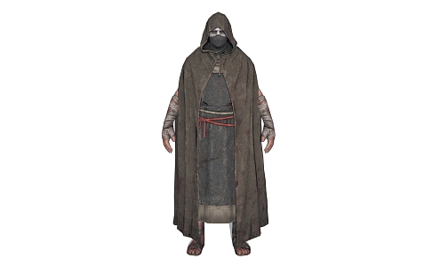 Medieval Male Mage Game Character Anime Characters 3d model