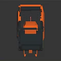 NERF Orange And Black Commercial Equipment With Yellow Accents And Blaster Design