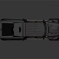 Black Six Wheel Off Road Vehicle With Tough Exterior And Large Tires