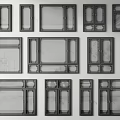 windows retro windows casement windows sliding windows doors and windows floor-to-ceiling windows 3d model