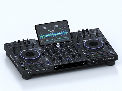 Mixer DJ console music equipment disc player controller console synthesizer effector 3d model