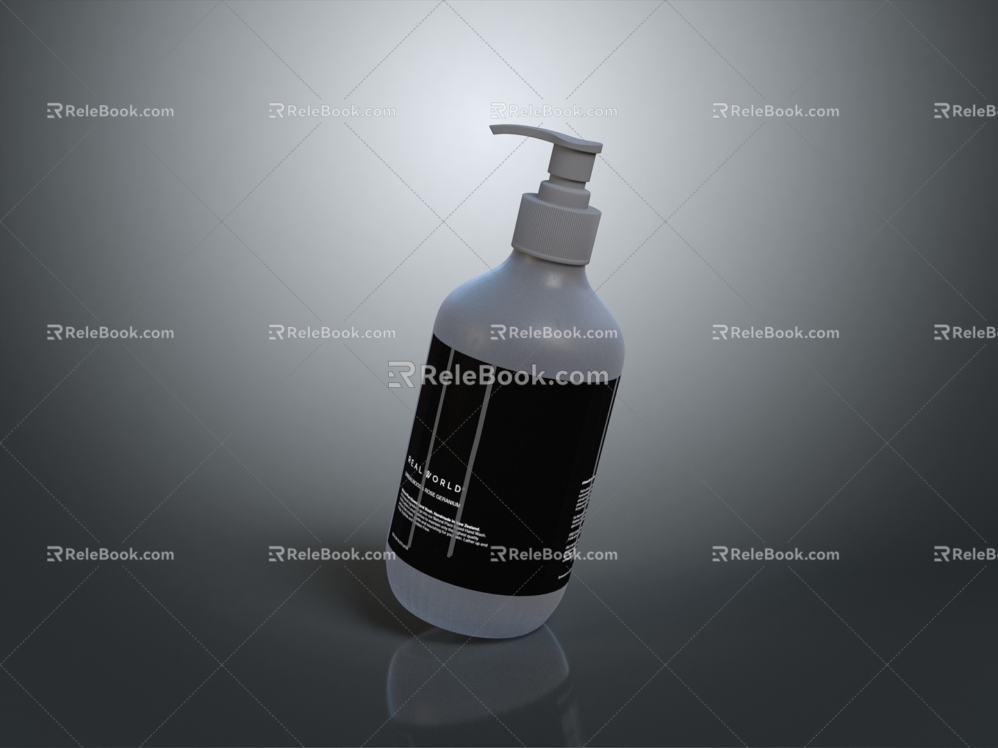 Body Soap Shampoo Bottle Bottled Plastic Bottle Cosmetic Toiletries 3d model