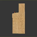 Retro Style Three Wooden Arcade Machines With Screens And Control Panels