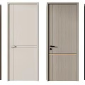 Modern Swing Door Designs With Wooden Texture And Neutral Color Finishes