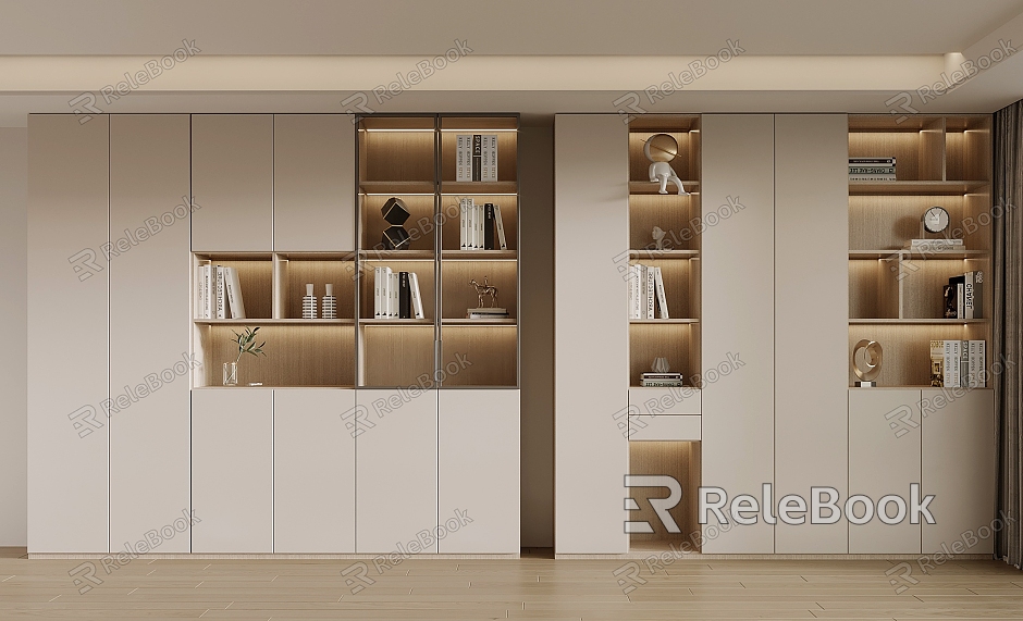 Modern bookcase model