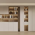 Modern bookcase 3d model