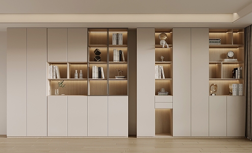 Modern bookcase 3d model