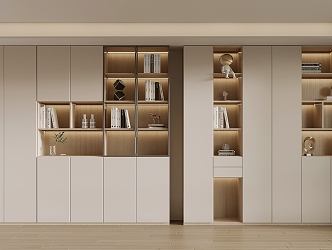 Modern bookcase 3d model