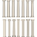 European Roman Column Carved Roman Column 3d model