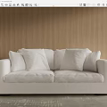 modern double sofa 3d model