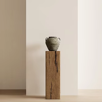 Pottery Pot Ornaments Interior Art Device 3d model