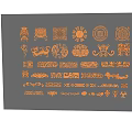 Traditional Chinese Carvings Featuring Various Ornamental Patterns And Classic Designs