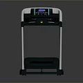 Modern Treadmill With Digital Display And Blue LED Light For Home Gym