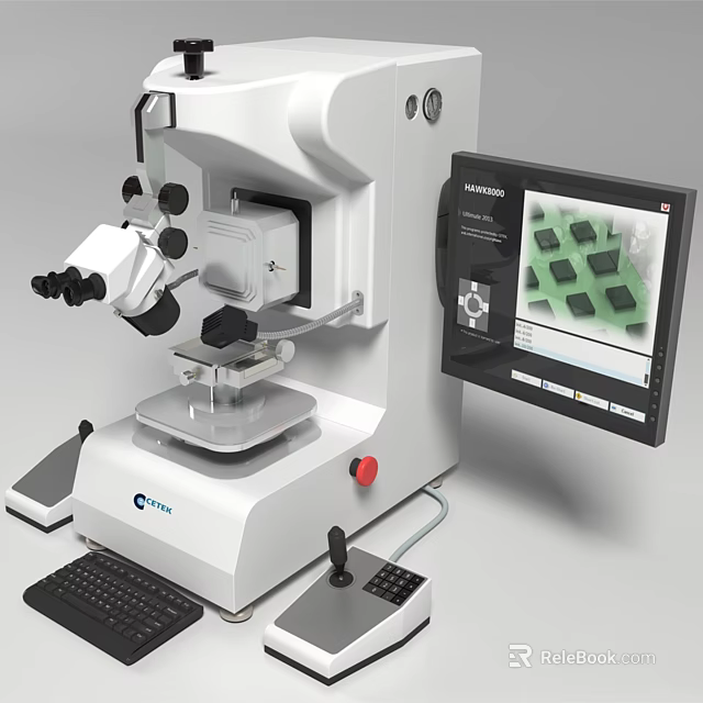 Otsuka Precision Medical Microscope With Digital Display And Specimen Observation Platform 3d model 