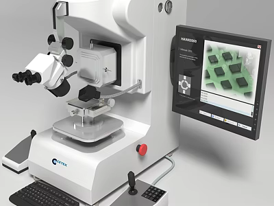 Otsuka Precision Medical Microscope With Digital Display And Specimen Observation Platform 3d model