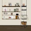 Modern Wall Shelf Magazine Bookshelf 3d model