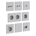 Modern Switch Panels Featuring Gray Gold Black Sockets And Round Knob Design