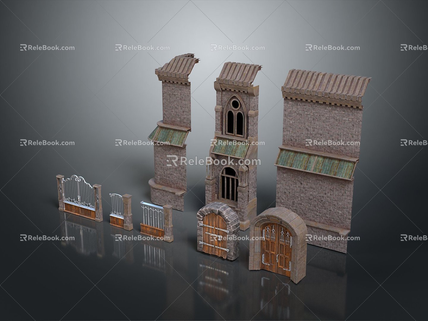 Ancient Building Door Ancient Building Door Chinese Style Door Antique Door Classical Door Chinese Style Door Chinese Style Entrance Traditional Door 3d model