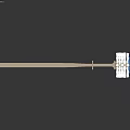Durable Toilet Brush With Metal Rod And Blue Round Bristles For Cleaning