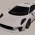 Sleek Silver Jaguar Sports Car In Modern Studio With Gray Floor And White Ceiling