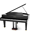 Elegant Black Casio Grand Piano With Modern Design And Shiny Keys Musical Instrument
