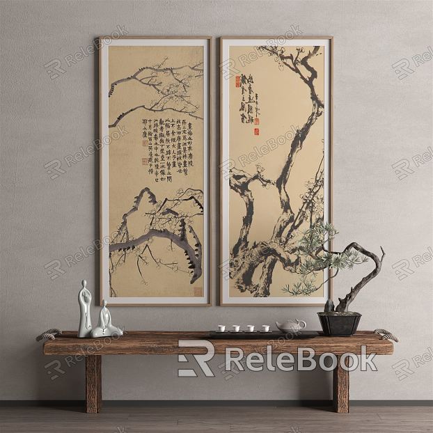 New Chinese Decorative Painting Hanging Painting model