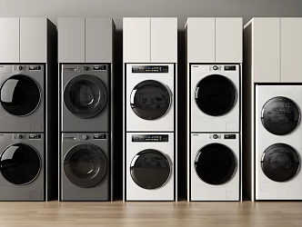 Washing Machine Dryer Washing and Drying suit All-in-One Washing and Drying Machine Drum Washing Machine 3d model