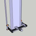 Heavy Duty Industrial Equipment With Metal Frame Motor Wheels And Vertical Support Columns
