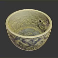Decorative Blue And White Ceramic Bowl With Traditional Floral Pattern For Household Use