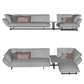 Modern Corner Sofa Double Sofa Multi-Person Sofa 3d model
