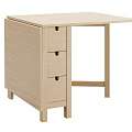 Light Wood Writing Desk With Three Drawers Simple Design And Rectangular Top 3d model
