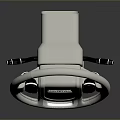 Modern Leather Steering Wheel With Control Buttons And Logo For Daily Household Use
