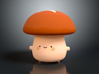 Modern Cartoon Mushroom Elf 3d model