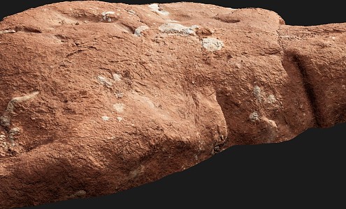 Stone Rock Reef Desert Stone Cliff Pebbles Gravel 3d model